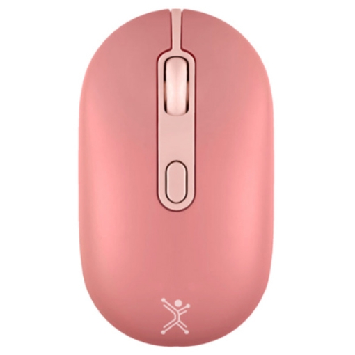 Imagen de MOUSE RECARGABLE PERFECT CHOICE 2.4GHZ+BT CLIC SILENCIOSO COLORI - ROSA