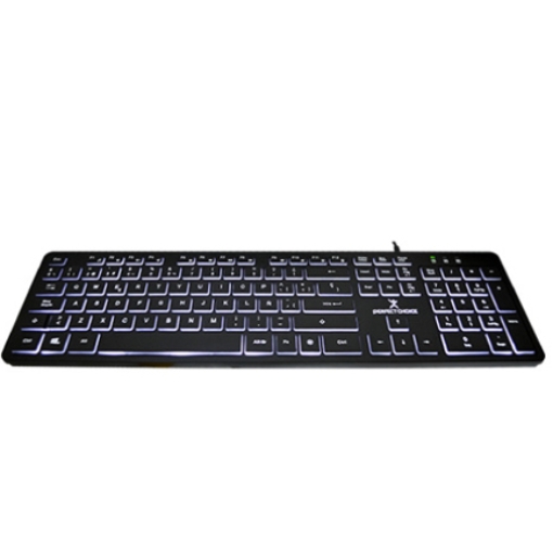 Imagen de TECLADO PERFECT CHOICE CON ILUMINACION EN TECLAS PARA OFICINA - BACKLIGHT