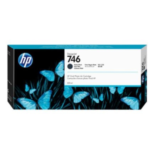 Imagen de TINTA HP LF 746 NEGRO MATE 300 ML