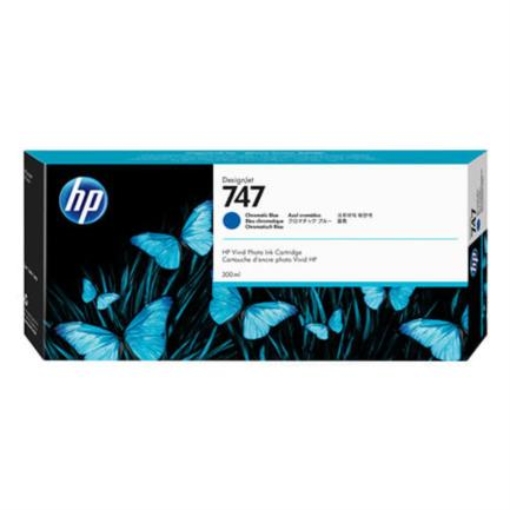 Imagen de TINTA HP LF 747 AZUL CROMATICO 300 ML