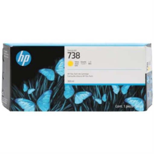 Imagen de Tinta HP DesignJet 738 300ml Color Amarillo