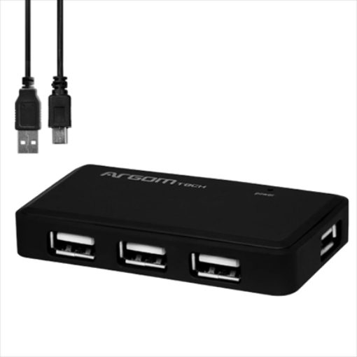 Imagen de Mini Hub Argomtech de 4-puertos USB 2.0