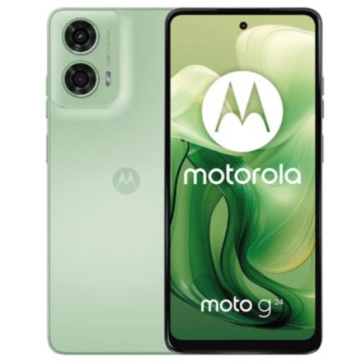 Imagen de Smartphone Motorola G24 6.56" Mediatek 128GB/4GB Cámara 50MP+2MP/8MP Helio G85 Android 14 Color Verde