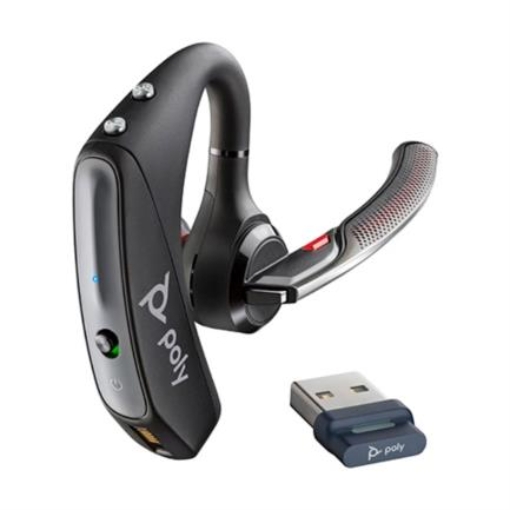 Imagen de Audífonos Poly Voyager 5200 USB-A Bluetooth con Dongle BT700 Negro