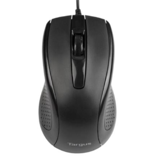 Imagen de Mouse Targus Óptico Alámbrico Full Size USB 3 Botones Color Negro