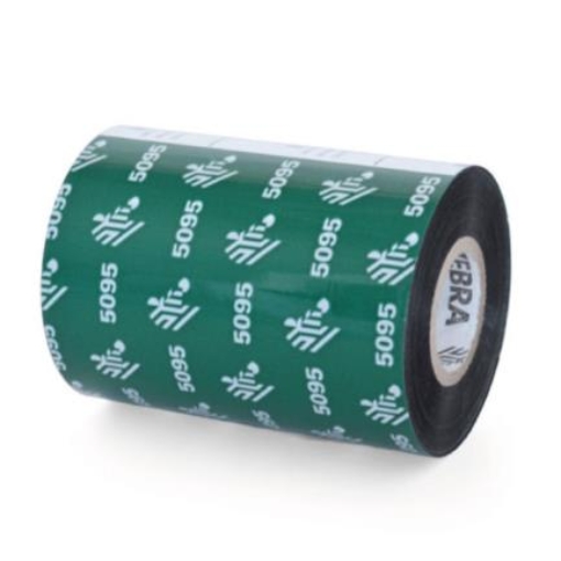 Imagen de Cinta de Resina Zebra 83mm x 450m (327 Pulgadas x 1476 Pies) 5095ÂAlto Rendimiento Nucleo de 25mm (1 Pulgada) 6/caja