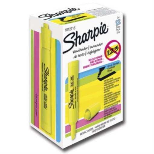 Imagen de Resaltador Sharpie Color Amarillo C/12 Pzas