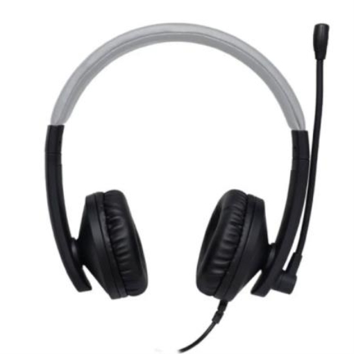 Imagen de Audífonos Perfect Choice Profesional USB con Micrófono Cable 1.8m Negro con Gris