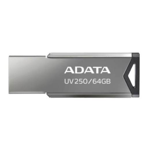Imagen de Memoria USB ADATA 64 GB UV250 Color Plata Metalica 2.0
