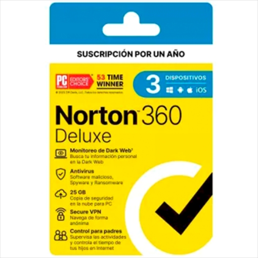 Imagen de Licencia Antivirus Norton 360 Deluxe 1 Año 3 Dispositivos 21443383