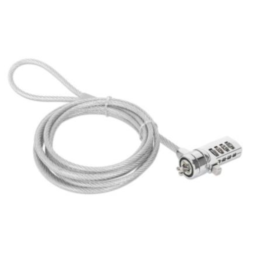 Imagen de Candado de Seguridad Manhattan Antirrobo para Laptop con Ranura K-slot Combinación 4 Dígitos