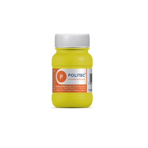 Imagen de Pintura Acrilica Politec Limon Hanza 100ml No 307 Caja c/6 piezas