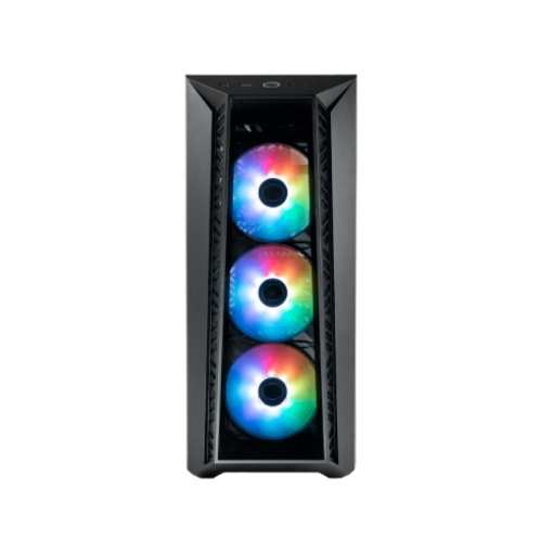 Imagen de Gabinete Gamer Cooler Master MasterBox MB520 ARGB Media Torre ITX mATX ATX 3xFan ARGB Cristal Templado Negro