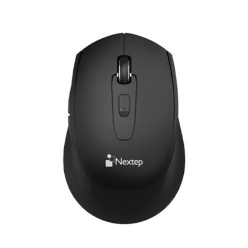 Imagen de Mouse Nextep Bluetooth Color Negro 1600 Dpi Bateria Incluida