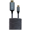 Imagen de Cable Convertidor Vorago CAB-310 Tipo C a HDMI 4k 1.8m Cobre/Aluminio Color Negro