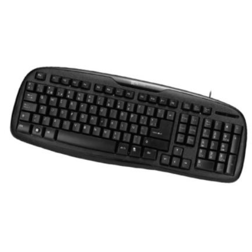 Imagen de Teclado Alámbrico Klip Xtreme Stylus KBK-050S  Conexión USB Ergonómico Color Negro