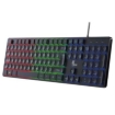 Imagen de Teclado Mouse y Mousepad Gamer XTech Hasha XTK-535S Iluminación RGB Conexión USB Full Size Color Negro
