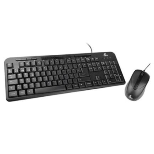 Imagen de Teclado Multimedia y Mouse Alámbricos XTech XTK-301S Español Color Negro