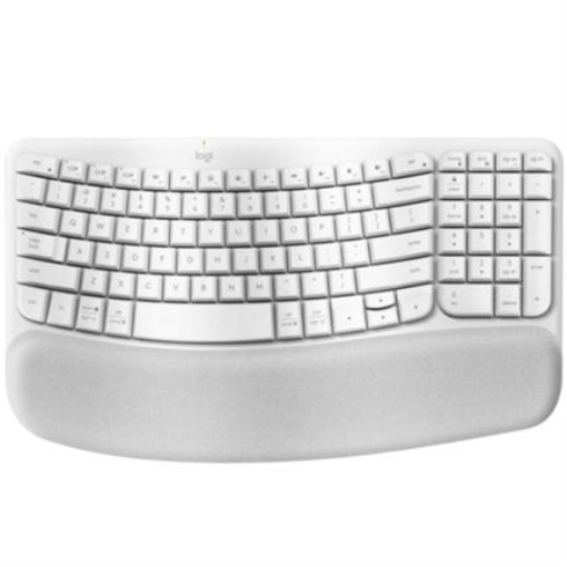 Imagen de Teclado Inalámbrico Logitech Wave Keys Alcance 10 m Color Blanco