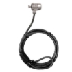 Imagen de Cable de seguridad Klip Xtreme con llave para laptop Bolt I KSD-330 Ranura rectangular estandar Largo 1.5 m Color Negro
