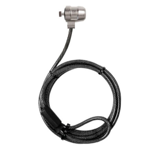 Imagen de Cable de seguridad Klip Xtreme con llave para laptop Bolt I KSD-330 Ranura rectangular estandar Largo 1.5 m Color Negro