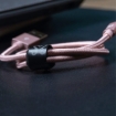 Imagen de Cable USB Klip Xtreme KAC-010RG Compatible iPhone  iPad  iPod 1 metro de largo Color Oro Rosa