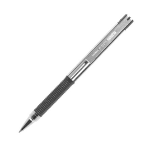 Imagen de Boligrafo F-301 compac grip gris punto fino tinta negra cuerpo de Acero inoxidable caja c/12