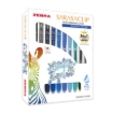Imagen de Boligrafo Zebra Sarasa Clip rollerball retractil punto mediano 0.7 tinta gel colores urtidos Wnter caja c/10