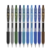 Imagen de Boligrafo Zebra Sarasa Clip rollerball retractil punto mediano 0.7 tinta gel colores urtidos Wnter caja c/10