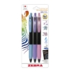 Imagen de Boigrafo Zebra decoshine retractil Punto fino 0.5 tinta gel colores surtidos pastel caja c/3