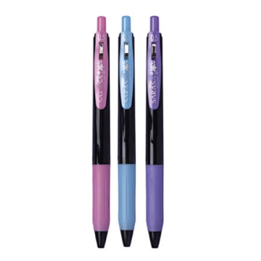 Imagen de Boigrafo Zebra decoshine retractil Punto fino 0.5 tinta gel colores surtidos pastel caja c/3