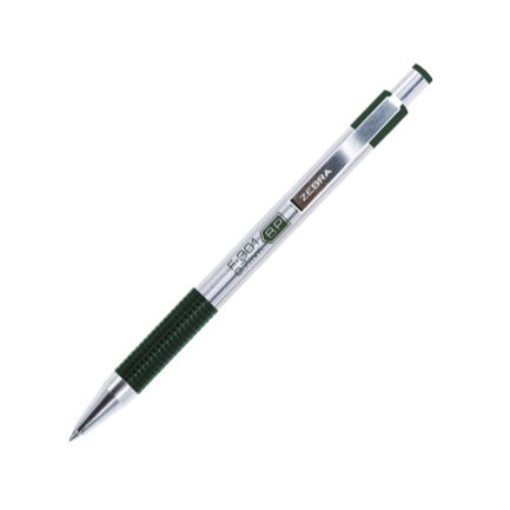 Imagen de Boligrafo F-301 grip punto fino tinta verde cuerpo de acero caja c/12