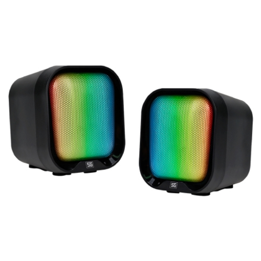 Imagen de BOCINAS VORAGO START THE GAME SPK-109 RGB / USB PARA COMPUTADORA / 2.2WATTS
