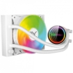 Imagen de Enfriamiento Liquido Xzeal 120mm Redondo XZ-409 CPU 1Fanx120mm ARGB 3 pines+PWM 4 pines+Seguro INTEL/AMD Blanco