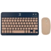 Imagen de Kit Teclado y mouse Perfect Choice PC-201274 compacto Bluetooth 2 en 1 Genova Azul