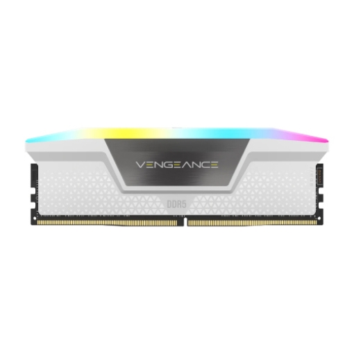 Imagen de Memoria RAM Corsair Vengeance RGB 32GB (2x16GB) DDR5 5200MHz DIMM XMP Blanco CL40