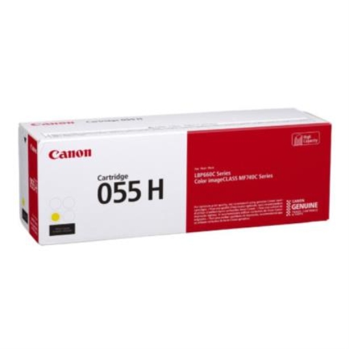 Imagen de Tóner Canon Cartridge 055H 2300 Páginas Color Amarillo