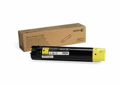Imagen de TONER XEROX 106R01513 AMARILLO 5000 PAGINAS PHASER 6700