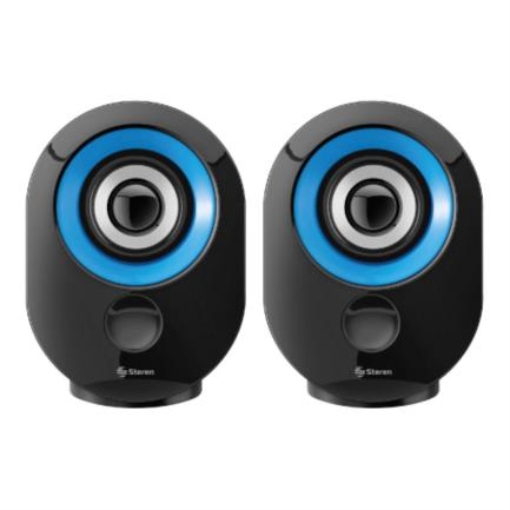 Imagen de Bocinas Multimedia Steren RoundEdge 70W PMPO Color Negro