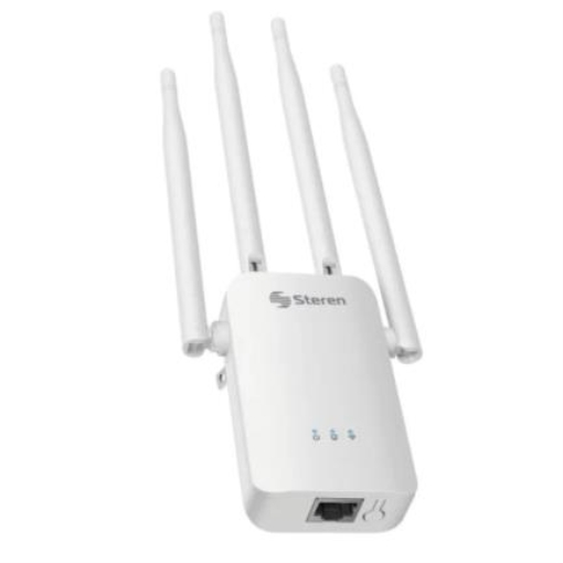 Imagen de Router Steren Wi-Fi 300 Mbps 2.4 GHz Hasta 30m de Cobertura 4 Antenas Color Blanco