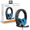 Imagen de Audífonos Steren Ultraconfort Multimedia USB con Micrófono Color Negro con Azul
