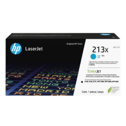 Imagen de Tóner HP 213X Original LaserJet Color Cian