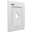 Imagen de Placa de Pared Nexxt Solutions 1 Puerto para Conectores tipo Keystone Módulo RJ45 Blanco