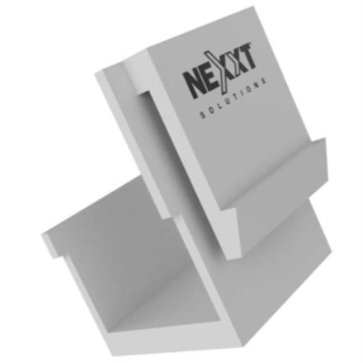 Imagen de Placa de Pared Nexxt Solutions Blank Insert Blanco 100 piezas