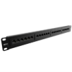Imagen de Panel de Conexion Red Nexxt Solutions para Rack Cat5e 24 Puertos Pre-Configurado Sin Blindaje Tipo 110 Esmalte Negro