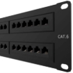 Imagen de Panel de Conexión Red Nexxt Solutions para Rack Cat6 48 Puertos Pre-configurado Sin Blindaje Tipo 110 Esmalte Negro