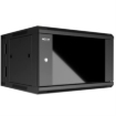 Imagen de Gabinete de Pared Nexxt Solutions NPC-P12U66B Abitable Ensamblado 12U 600x550mm 2 Ranuras para Ventilador Negro