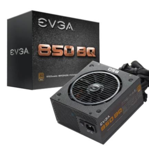 Imagen de Fuente de Poder EVGA 850 BQ 850W 80 Plus Bronze ATX 12V Semi Modular 24 pin Fan 140mm Negro