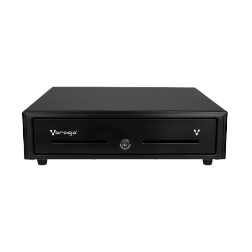 Imagen de CAJON DE DINERO METAL VORAGO CD-100 5 BILLETES 8 MONEDAS RJ11