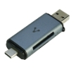 Imagen de LECTOR DE MEMORIAS VORAGO CR-350 SD/MICRO SD USB 3.0 y TIPO C OTG